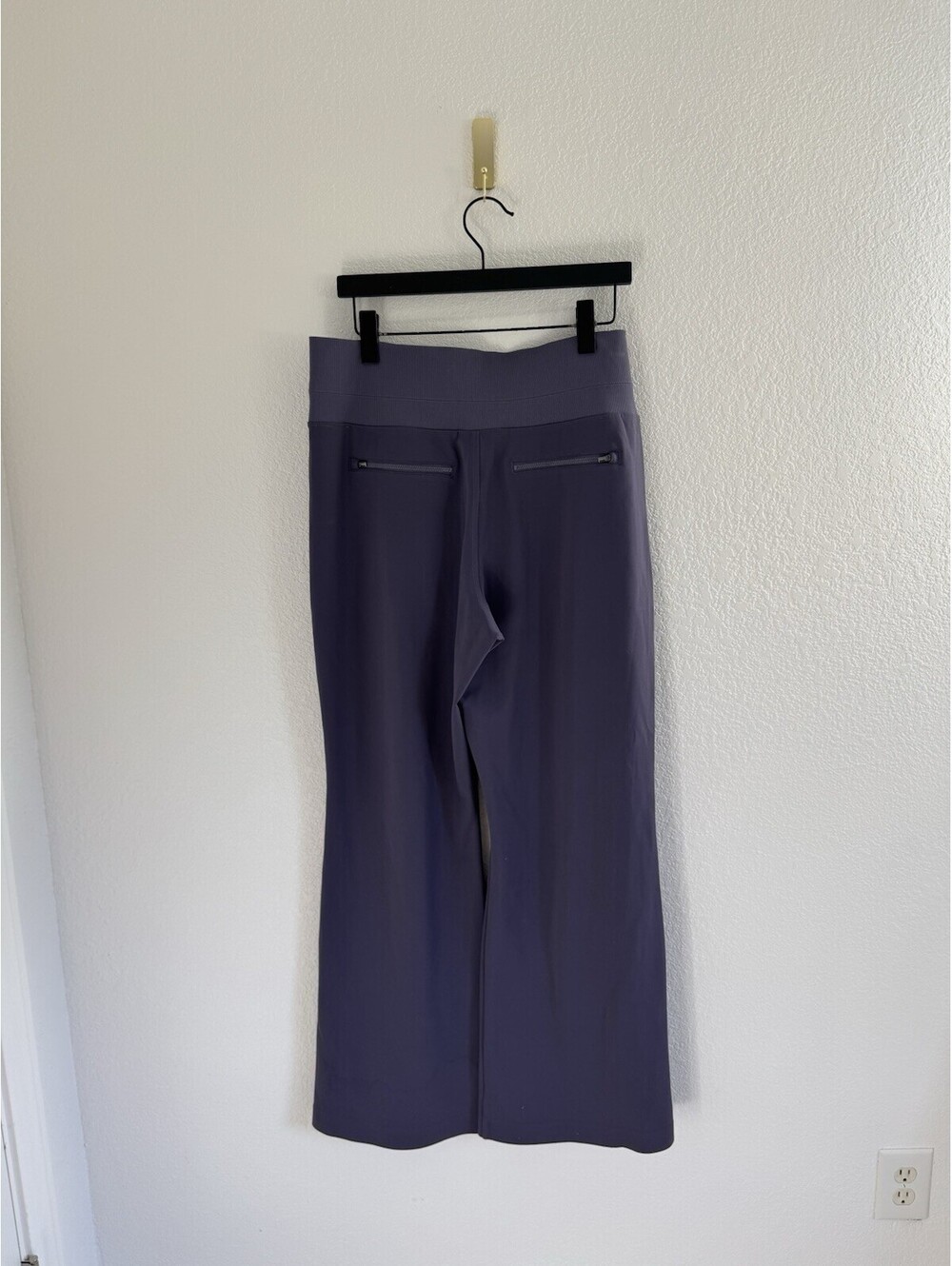 Athleta Venice Pants Nightfall Purple Wide Leg Women's Large Drawstring - Picture 5 of 6